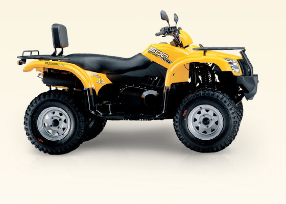 ATV 500 MAX- четырехтактный квадроцикл, жидкостное охлаждение, вариатор, 2WD/4WD, двухместный