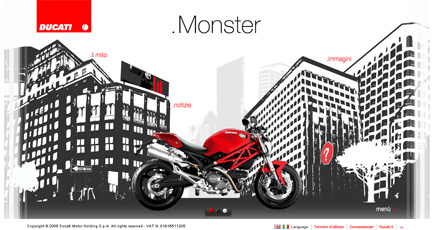 Новый сайт Ducati Monster 696