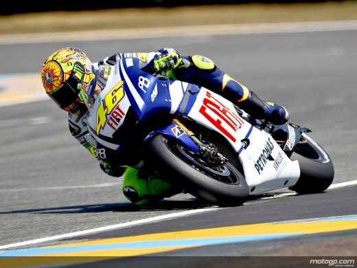Результаты первой практики в классе MotoGP. Гран-При Франции. Валентино Росси.