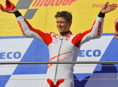 Гонщик команды Ducati Casey Stoner (Кейси Стоунер)