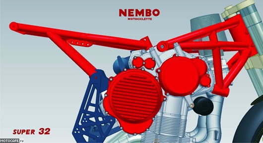 Двухлитровый мотор-перевертыш в мотоцикле Nembo Super 32 Rovescio