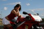 Девушка и Cagiva Mito 125