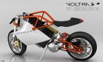 Концепт электроцикла в стиле кафе-рейсер Voltra