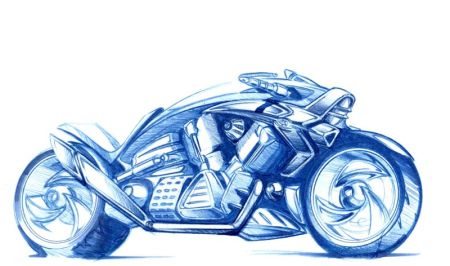 Dale Han - зарисовки мотоциклов
