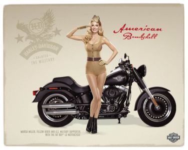 Мариса Миллер и Harley-Davidson в поддержку USArmy