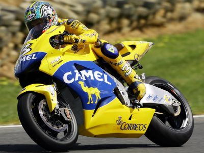 MotoGP Max Biaggi на мотоцикле Honda