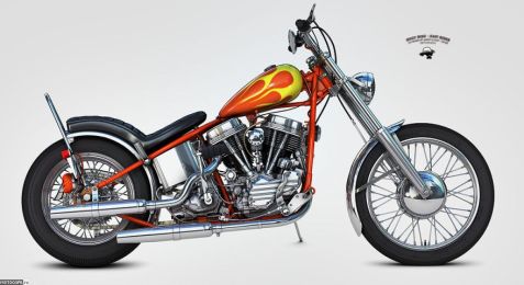 Легендарный Harley-Davidson из фильма Easy Rider (Беспечный ездок)