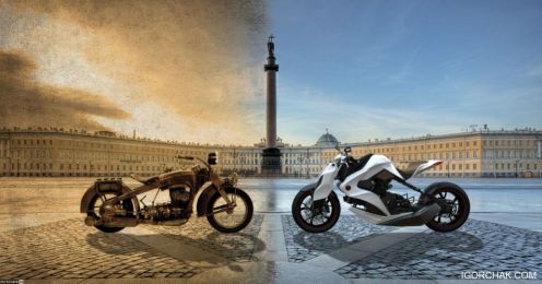 Игорь Чак и его концепт мотоцикла Иж 2012