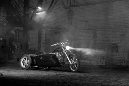 Harley-Davidson FXST с коляской
