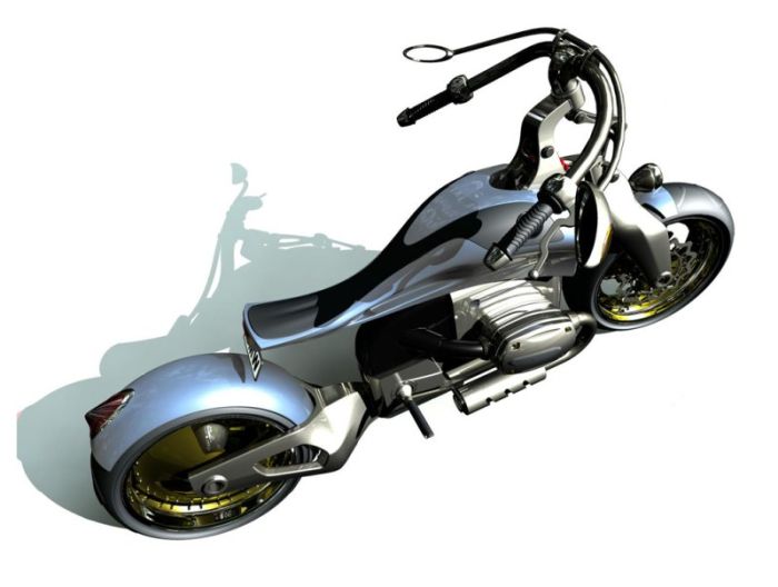Концепт чоппера-круизера BMW K1200C DUO 