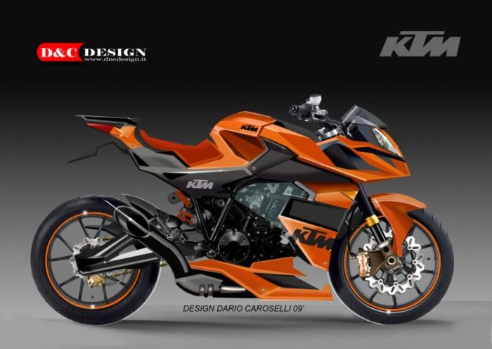 Дизайн KTM Naked от Dario Caroselli
