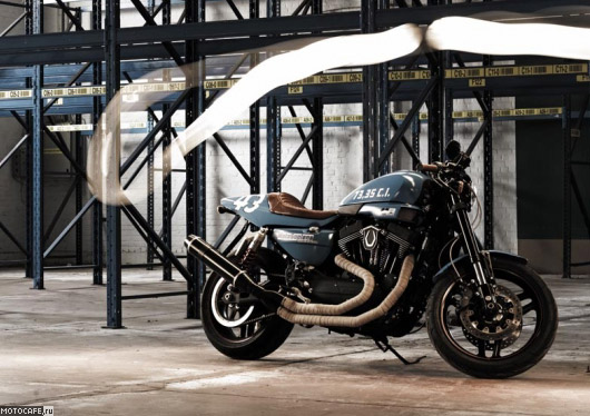 Motosapiens из бельгии - Cafe Racer Harley-Davidson XR1200X