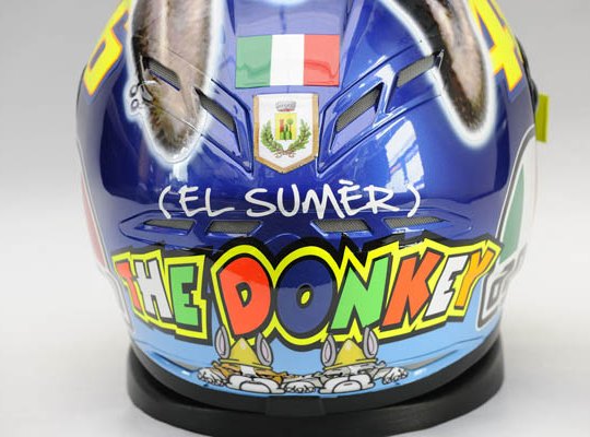 Valentino Rossi - the donkey helmet